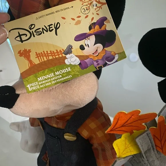 Disney Harvest Minnie Plush with Orange and Black Outfit - Picture 3 of 3